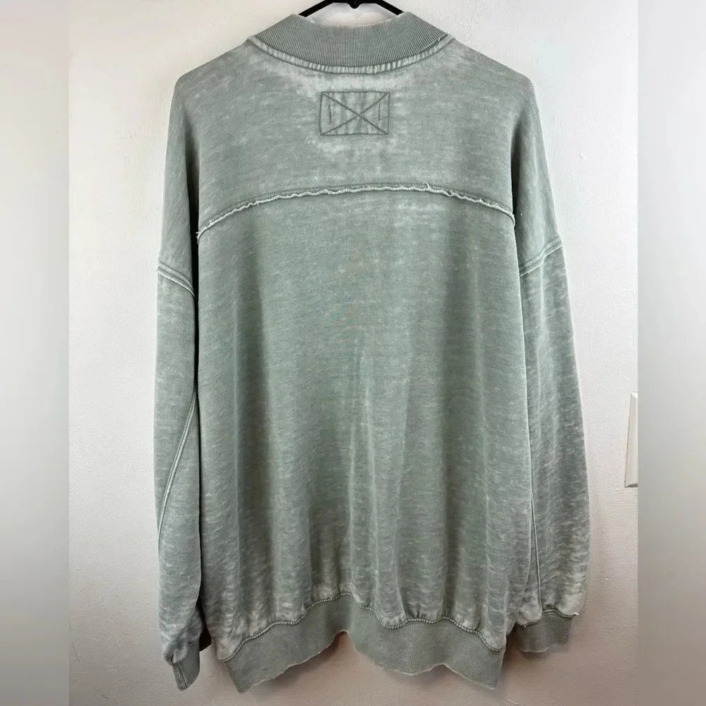 Free People Robby Bomber / Washed Army M - Picture 8 of 16